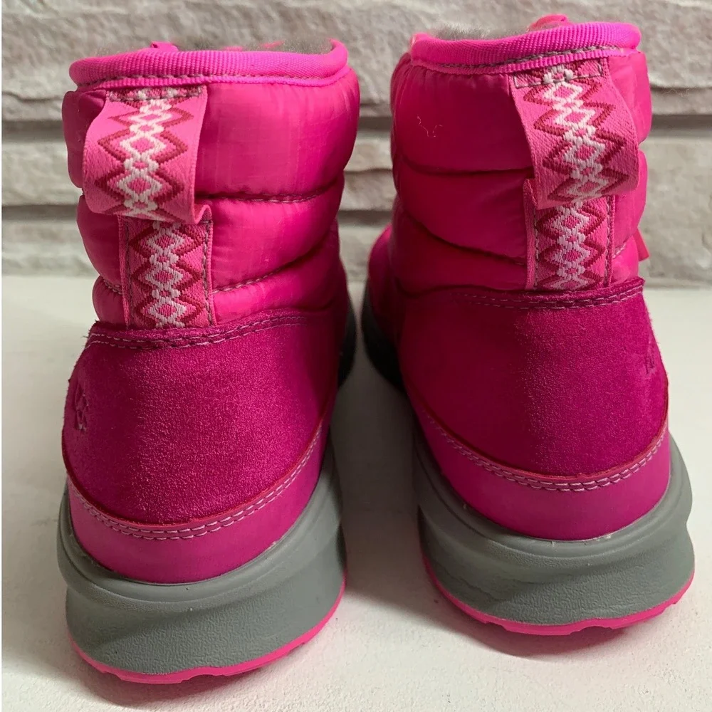 UGG Yose Puffer Boot Pink Rose Waterproof Snow Boots 1130439K Kids 6 Womens 8